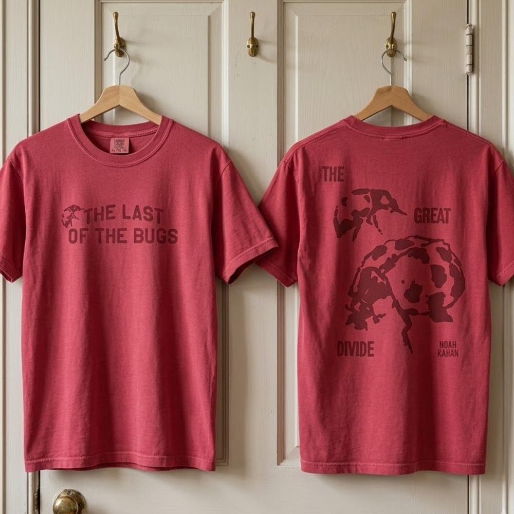 Noah Kahan The Last Of The Bugs Comfort Color Tshirt CRIMSON COLOR